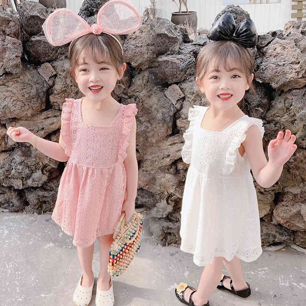 

girl party dress cute style children party dresses summer children's costumes for girls 210412, Red;yellow