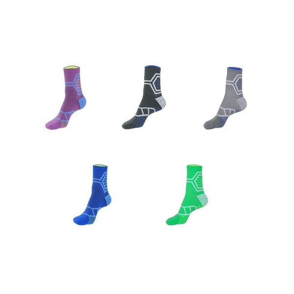 

sports socks professional men outdoor running breathable road bicycle racing cycling sock, Black