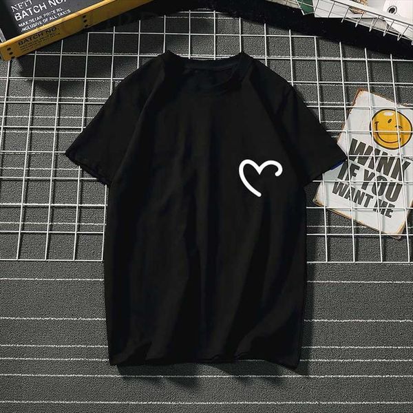

summer lovers printing cotton fashion womens t shirt femme kawaii short sleeve black white cute clothes