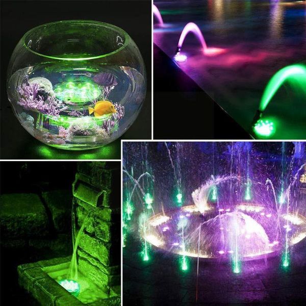 

light beads waterproof led diamond night knob luminous diving tank fish swimming rgb control 2 pool decorative remote r2o2