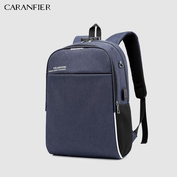 

backpack caranfier men backpacks multi-functions usb charger lapfor travel anti thief rucksacks school bags