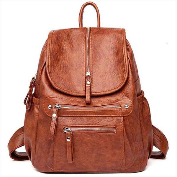 

fashion bagpack womens leather backpacks large capacity female school backpack for teenage girls shoulder bag travel back pack