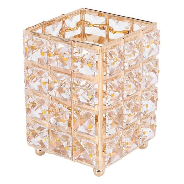 

hair clippers crystal makeup brush storage bucket eyebrow pencil comb finishing square box sign the pen holder