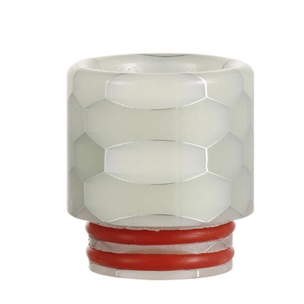 

night lights 1pc resin quick fitting 810 snakeskin drip tip connector honeycomb luminous light atomizer wide bore tfv12/8 drop