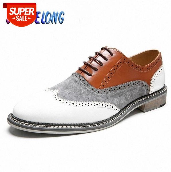 

new arrival retro brogue shoes men classic business formal leather pointed oxford wedding dress #vi6d