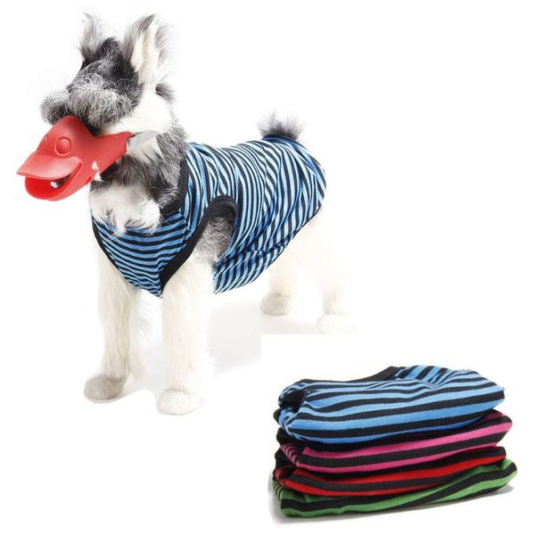 

cat costumes summer dog clothes strips pattern thin puppy hoddies for small he