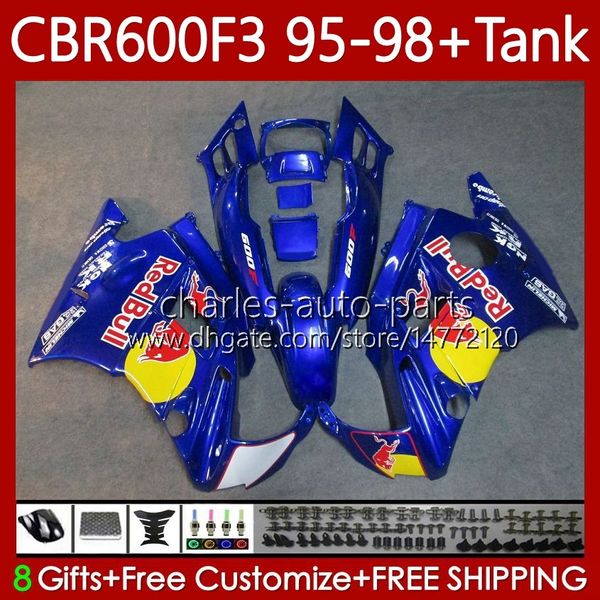 Carene + Serbatoio per HONDA CBR 600 600F3 CBR600 F3 FS CC 1997 1998 1995 1996 Corpo 64No.97 CBR600F3 Giallo rosso nuovo 600CC 600FS 95-98 CBR600-F3 CBR600FS 97 98 95 96 Kit carrozzeria