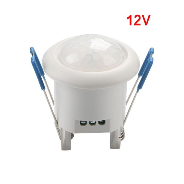 

smart home control tdl-9956j 220v 12v mini adjustable 360 degree ceiling pir infrared body motion sensor detector lamp light switch white