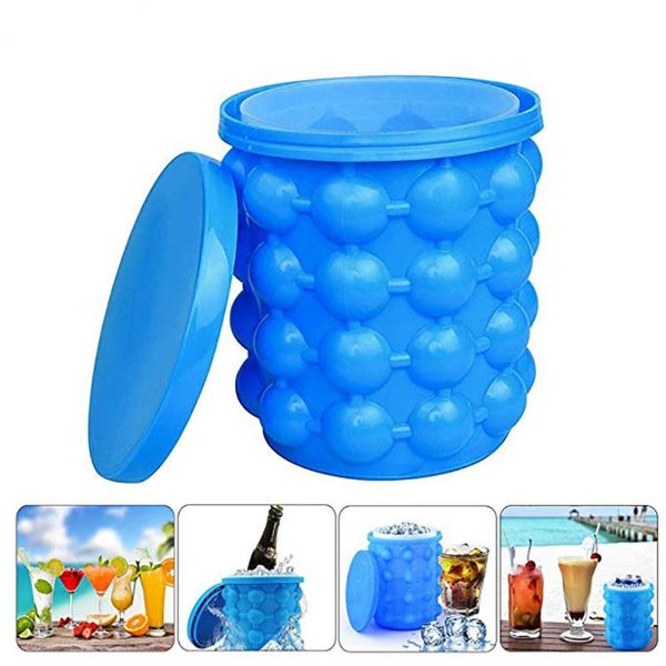 

ice buckets and coolers silicone bucket grade cube maker mold space saving tray tool