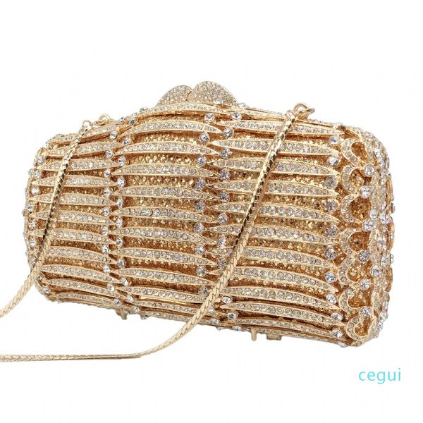 

hollow line hand lnlaid diamond evening bag women's wedding zero wallet party bag11