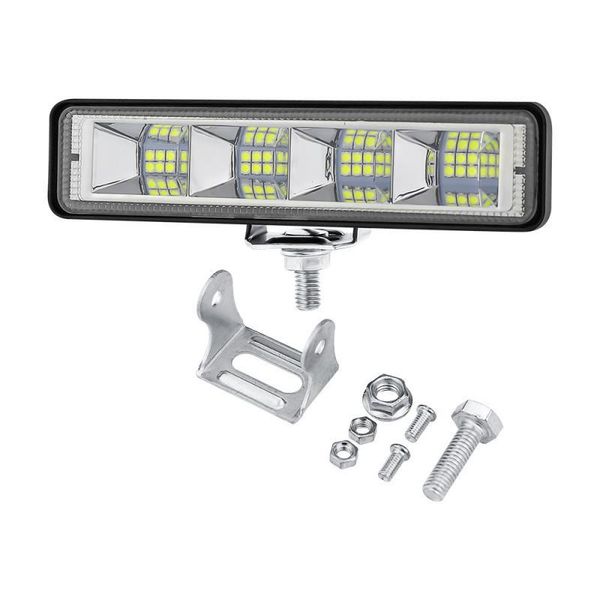 

car headlights led bar auto for motorcycle truck boat tractor trailer offroad working light spotlight suv driving lamp 72w