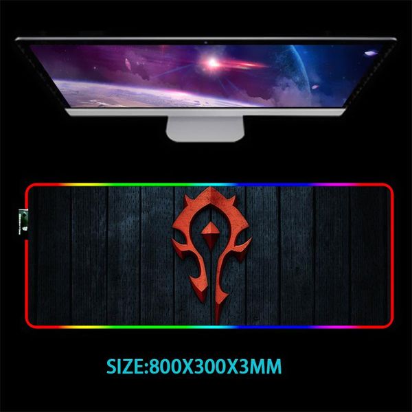 

mouse pads & wrist rests large pad usb led rgb lighting cs go cp9 keyboard gaming anime gamer mat