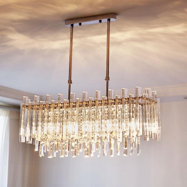 

modern led chandelier lighting clear crystal lampshade lights for dining room ceiling chandeliers indoor