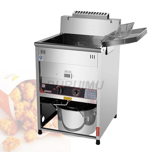 Máquina de fritadeira elétrica Tubo de aquecimento comercial vertical frito fabricante de frango cadeia de cadeia francês