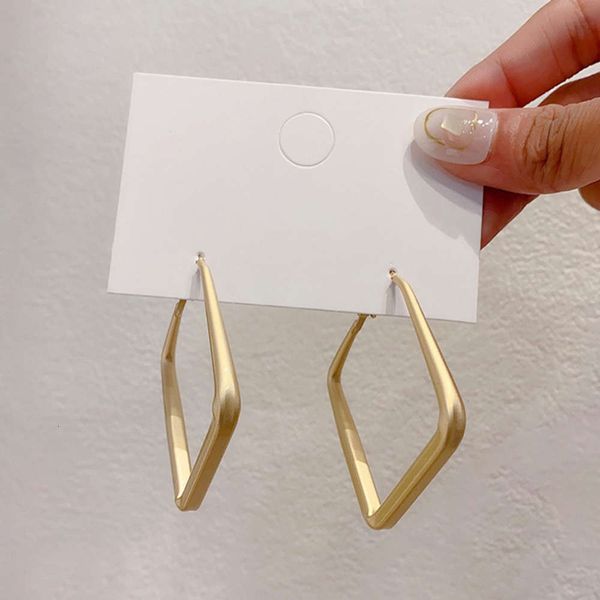 

fashionable square geometric earrings women's new fashion in 2021, Black
