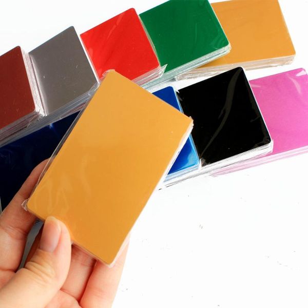 

dog tag,id card 50 pcs/set portable metal business aluminum blank laser engraving cards special logo printing customizable