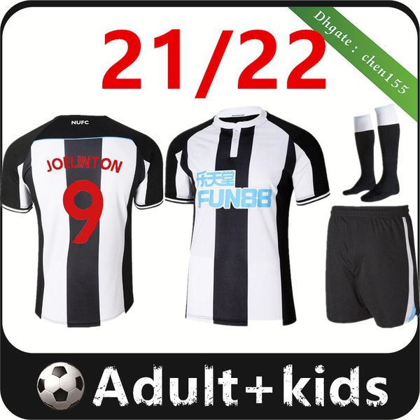 

21 22 soccer jerseys home shelvey wilson 2021 2022 camisetas joelinton training football shirt almiron ritchie gayle lewis lascelles men kid, Black;yellow