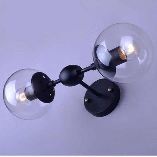 

wall lamps glass globe lamp light led jason miller creative modern black sconce for foyer dinning room