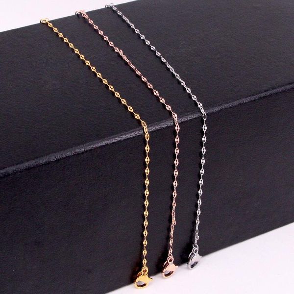 

link, chain fashion simple stainless steel split flower bracelet woman bangle love gift jewelry wholesale, Black