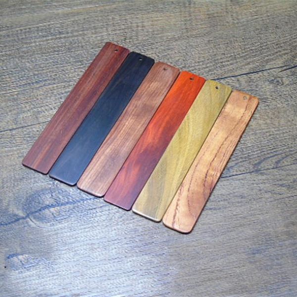 

5pcs sandalwood bookmark laser cut handmade handicraft party favor