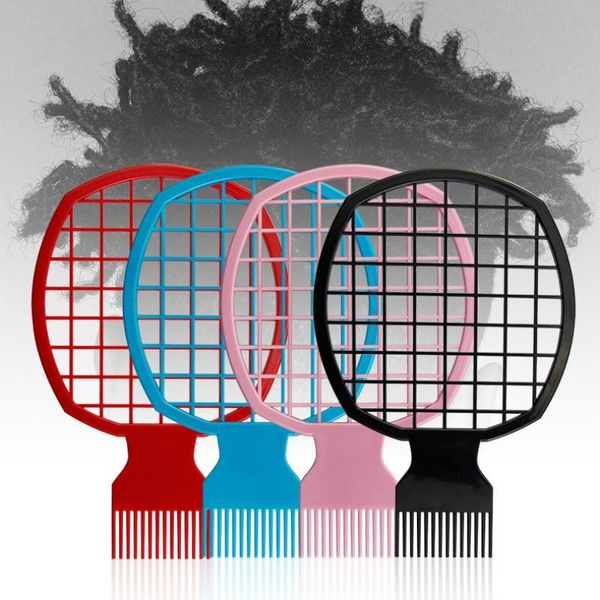 

hair brushes men's curly comb black styling twist barbershop for cotton, Silver