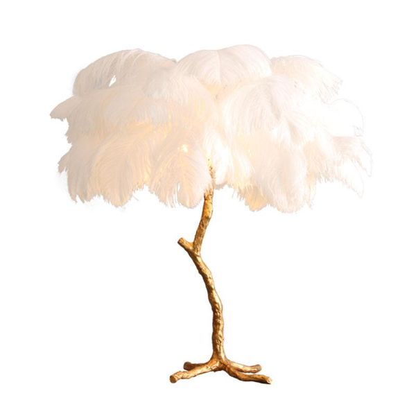 

table lamps art deco colorized feather designer led lamp. desk lamp.led dest lamp for bedroom foyer