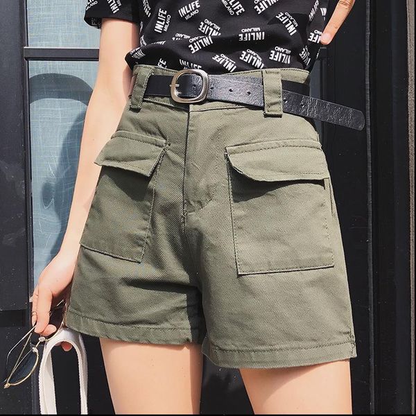 

summer denim white jeans womens short high waist gym wide leg causal knee length female, White;black