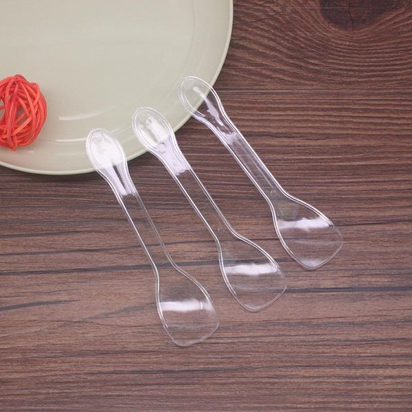 

100pcs/set disposable spoon thickened independent ice cream dessert flatware