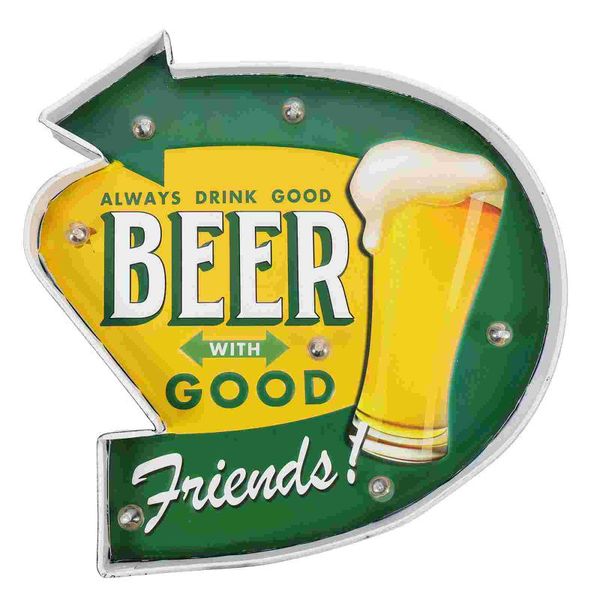 

wall clocks 1pc bar pub beer light sign decorative creative decor