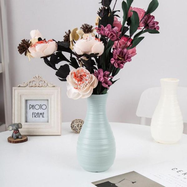 

vases nordic style plastic vase modern creative imitation glaze flower holder deskdecoration ornaments living room