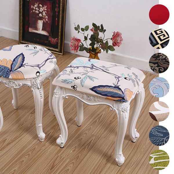 

chair covers spandex cover piano stool elastic slipcovers printed seat protector for wedding banquet el home decor 2021