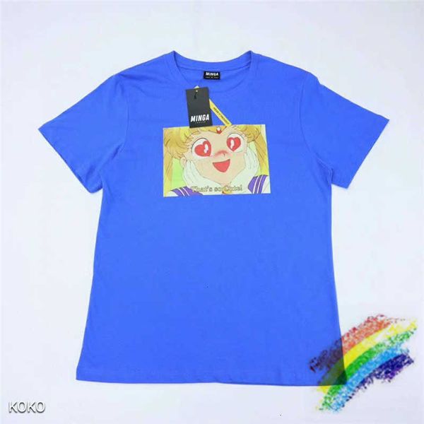 

men's t-shirts t shirts blue t-shirt men women 1:1 streetwear summer style cartoon minga london t shirt cl y91s, White;black