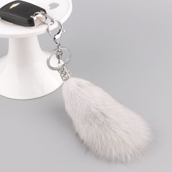 LAVIDA F11 Real Fox Fur Ball Keychain / Автомобильный брелок / сумка Кошельтена Кулон / подарок для женщин и девочек