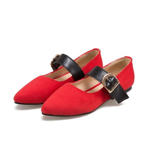 

dress shoes big size pointy personality summer flat ladies women woman, Black