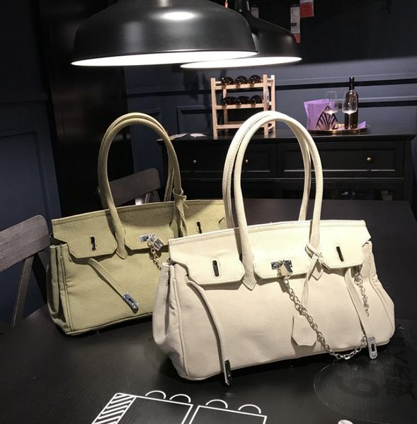 

2021 new old grey hand military denim d underarm shoulder bag