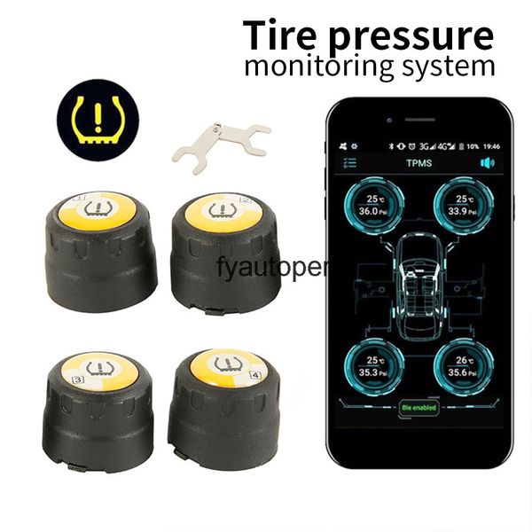 

car tire pressure sensor tool bluetooth 4.0 with android for ios ble tpms universal external alarm sensors