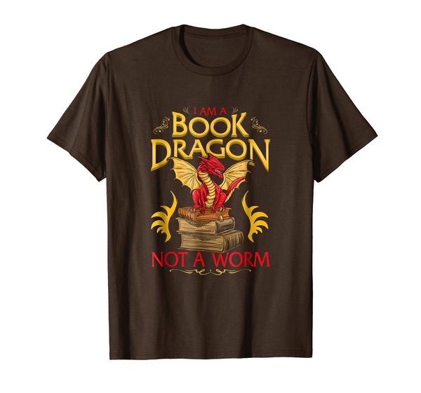 

I'm A Book Dragon Not A Worm T-Shirt Funny Reader Gift, Mainly pictures