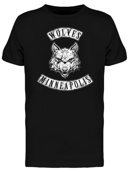 

wolves minneeapolis men's tee -image by shutterstock, White;black