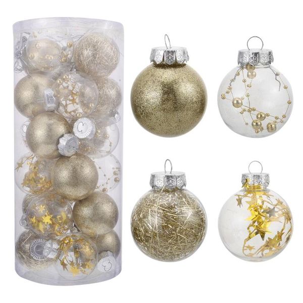 

party decoration 24pcs christmas tree ball pendant exquisite festival hanging