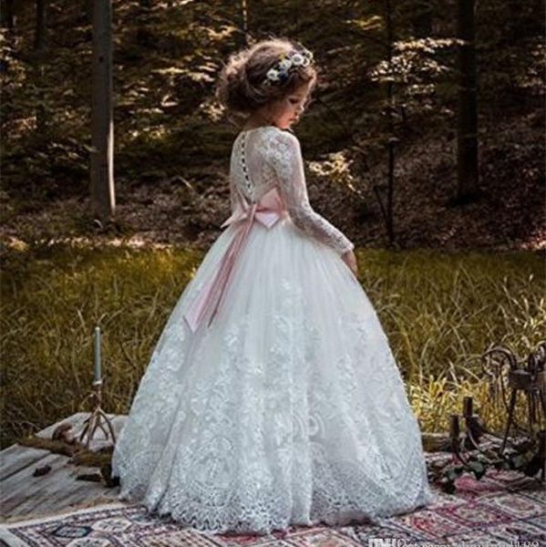 

girl's dresses ball gown flower girl dress 2021 keyhole back sweep train toddler infant first communion for kids, Red;yellow