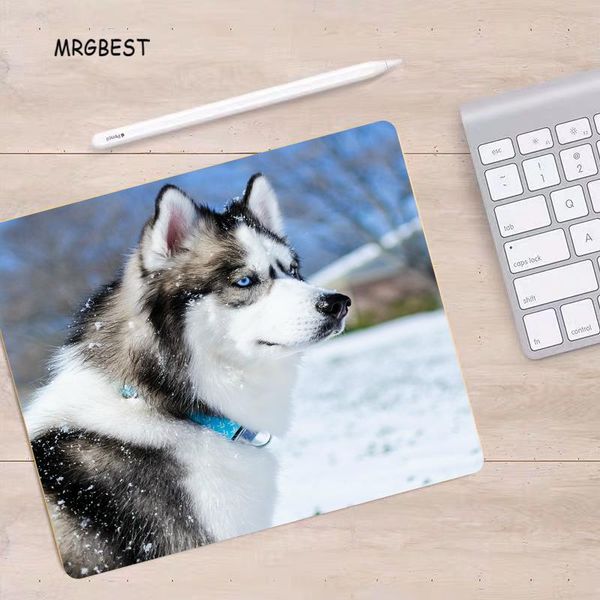

mouse pads & wrist rests mrg mousepad 22x18/25x20/29x25cm wolf dog nature non-slip rubber mats optional whether to lock pc pad for office de