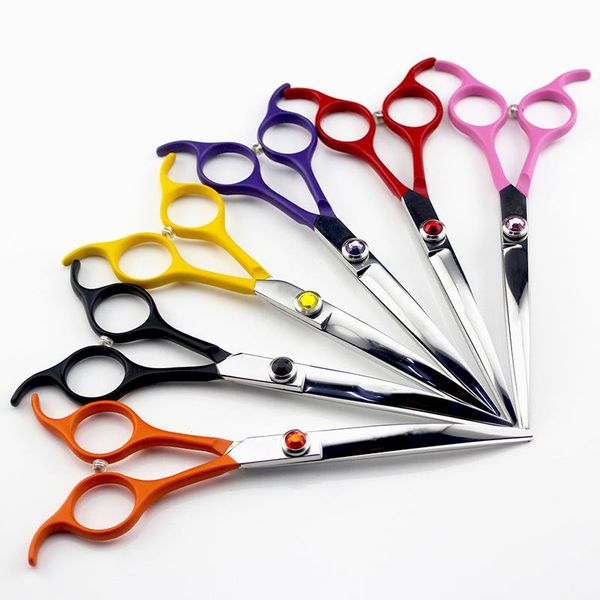 

hair scissors 6.5 inch 9cr13 professional dog grooming trimming cutting curved blade modelling