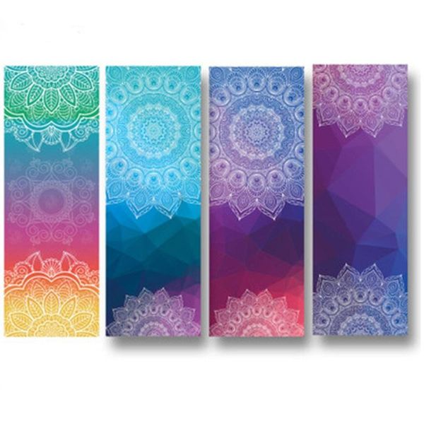 

yoga mats 183*65cm classic mandola towel diamond texture non-slip portable travel mat pilates cover fitness blanket