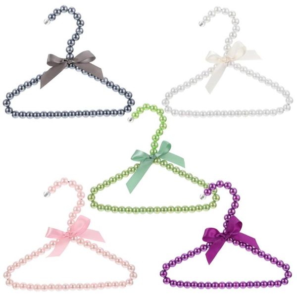 

hangers & racks 5pcs creative pearl modeling pet apparel clothes hanging