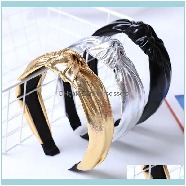 

aessories & tools productsluxury simple pu leather knot wide headband hair hoop for women bow knotted bands female hairband aessories1 d
