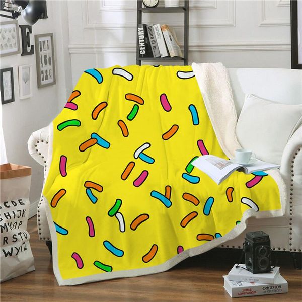 

blankets yellow sherpa blanket cover fashion travel agency bedding thin quilt export plush washable wool