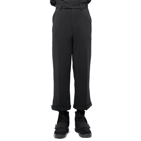 

men's pants 2021 large casual capris fit slim, Black