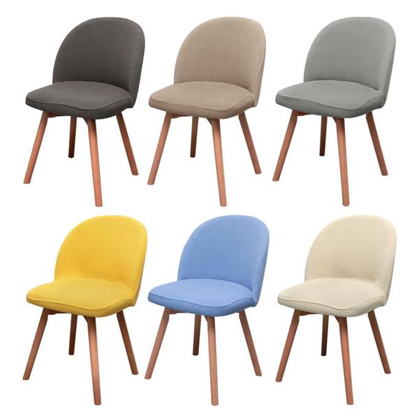 

1/2/4/6 pcs waterproof fabric style chair cover washable removable elastic seat covers slipcovers for home duckbill arcuated