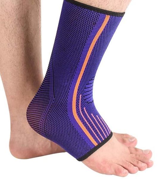 

ankle support 1pc sport elastic brace joint soccer basketball football gym fitness, Blue;black