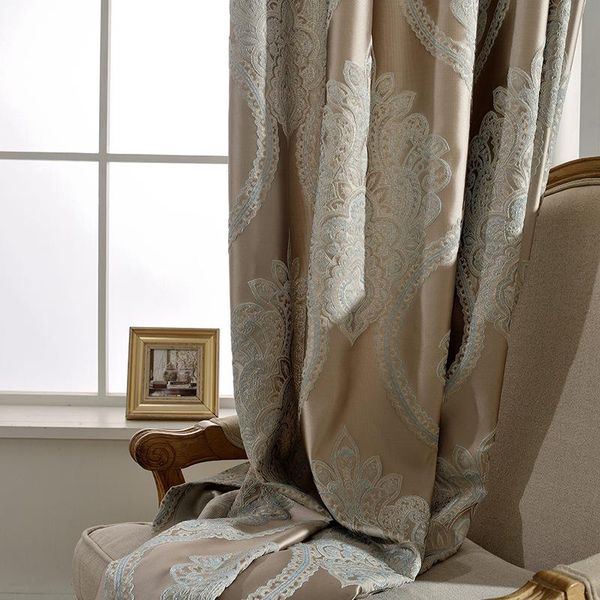 

modern simple high-precision jacquard tulle finished product curtains for living dining room bedroom curtain & drapes